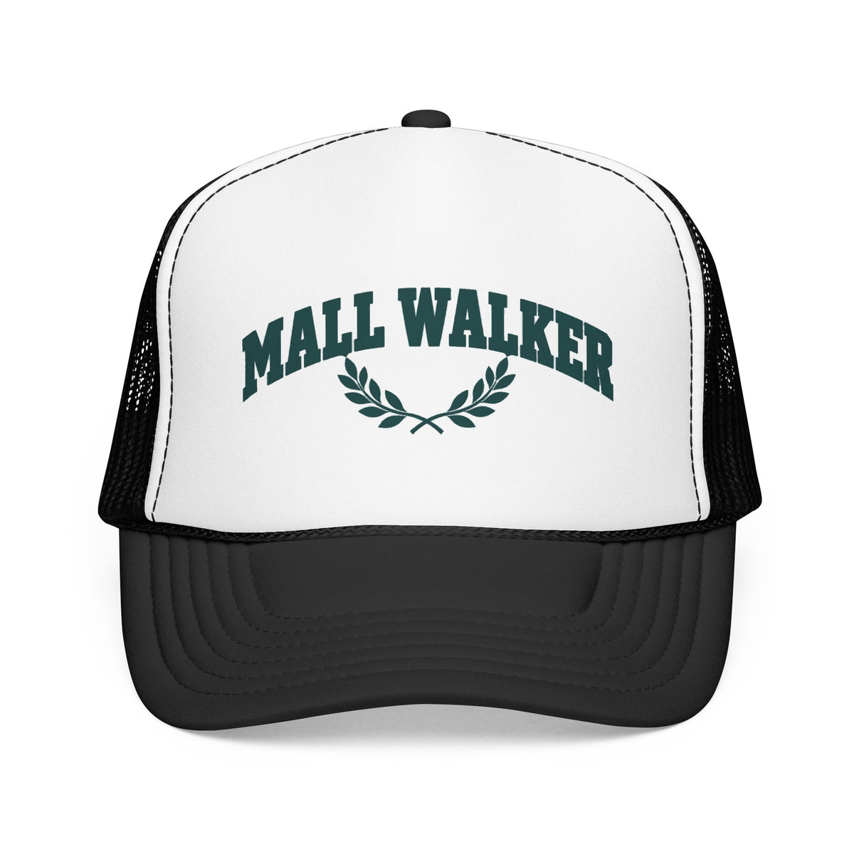 Mall Walker Laurel Crest Trucker Hat — Printed Snapback