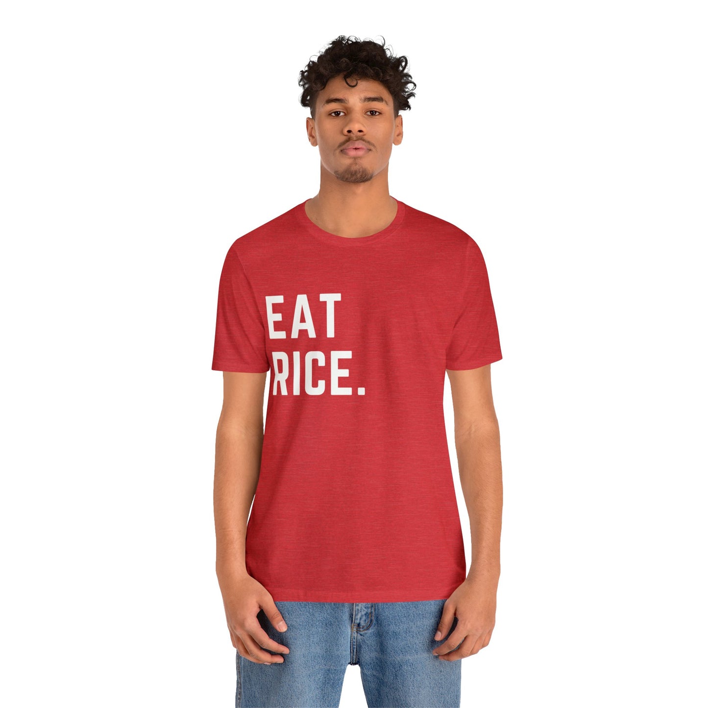 Eat Rice Meme Shirt - Vintage Retro Classic Nostalgic Japanese T-Shirt - Unisex Short Sleeve Tee