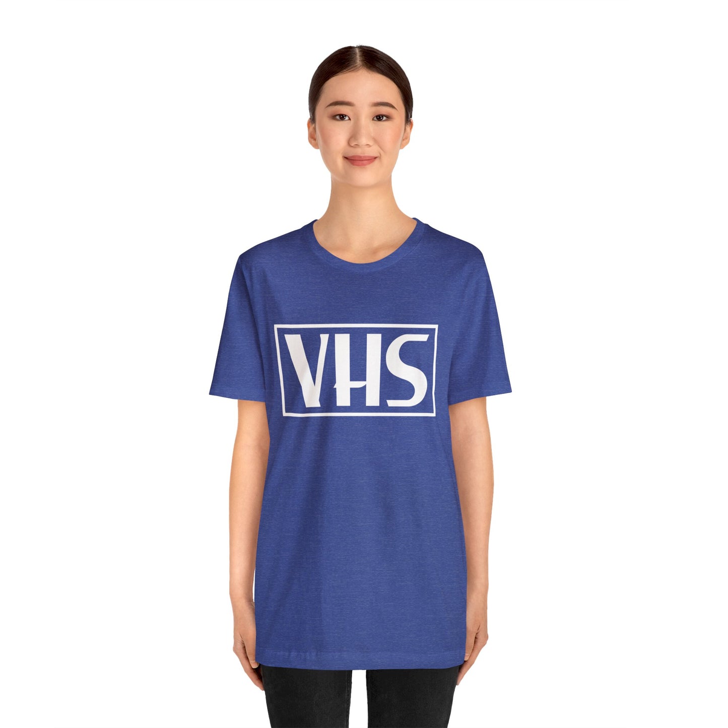 VHS Logo T-Shirt - Retro Vintage Nostalgia Classic Old School - Unisex Short Sleeve Tee