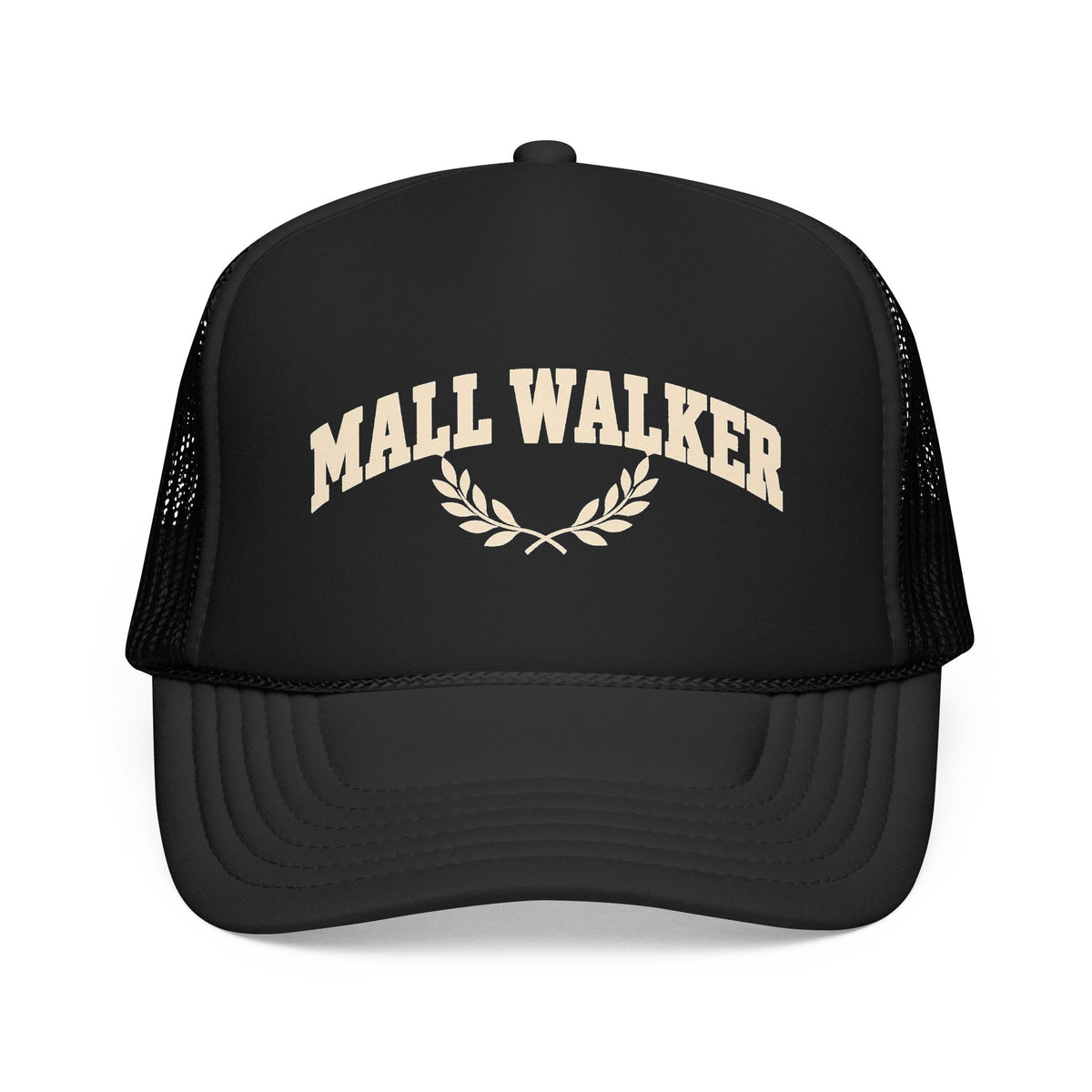 Mall Walker Laurel Crest Trucker Hat — Printed Snapback