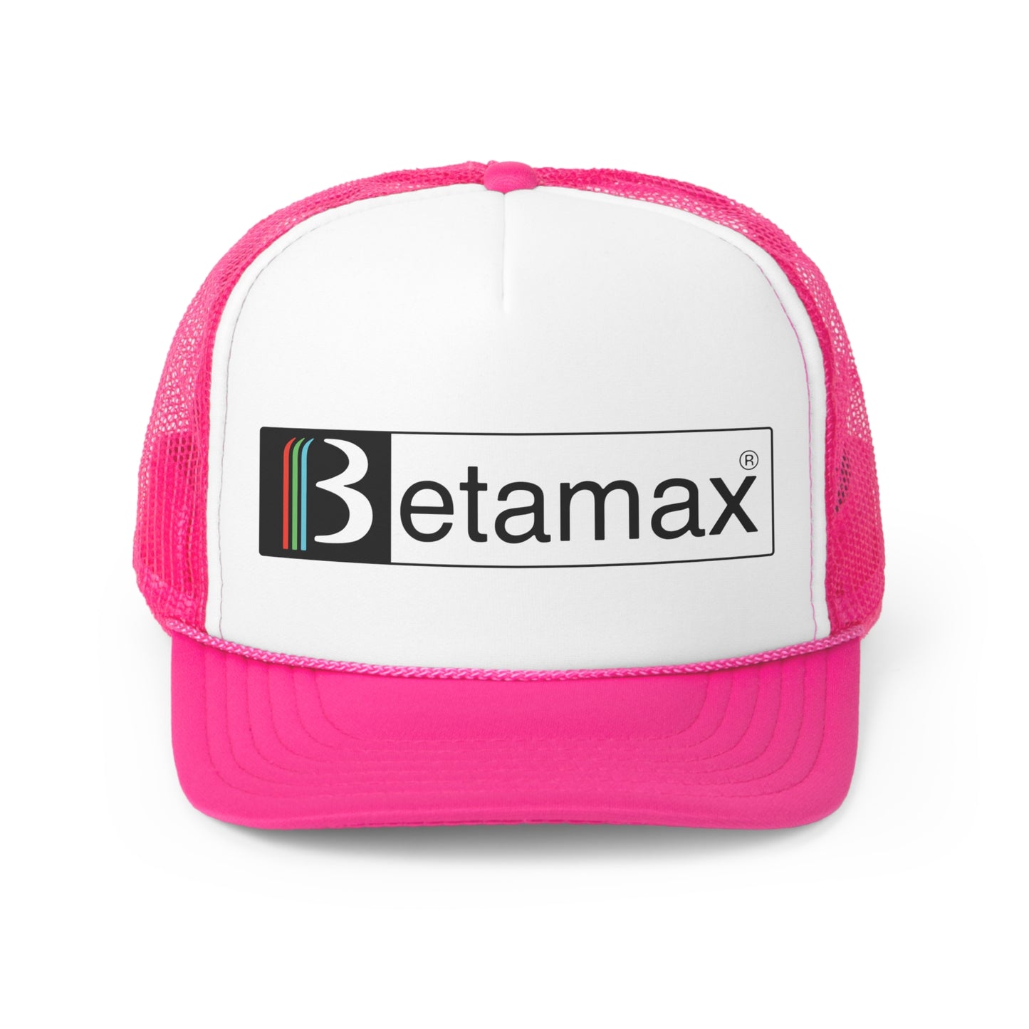 Betamax Trucker Hat - Vintage Colors, Retro, Old School, Nostalgic, Adjustable Snap Back Cap