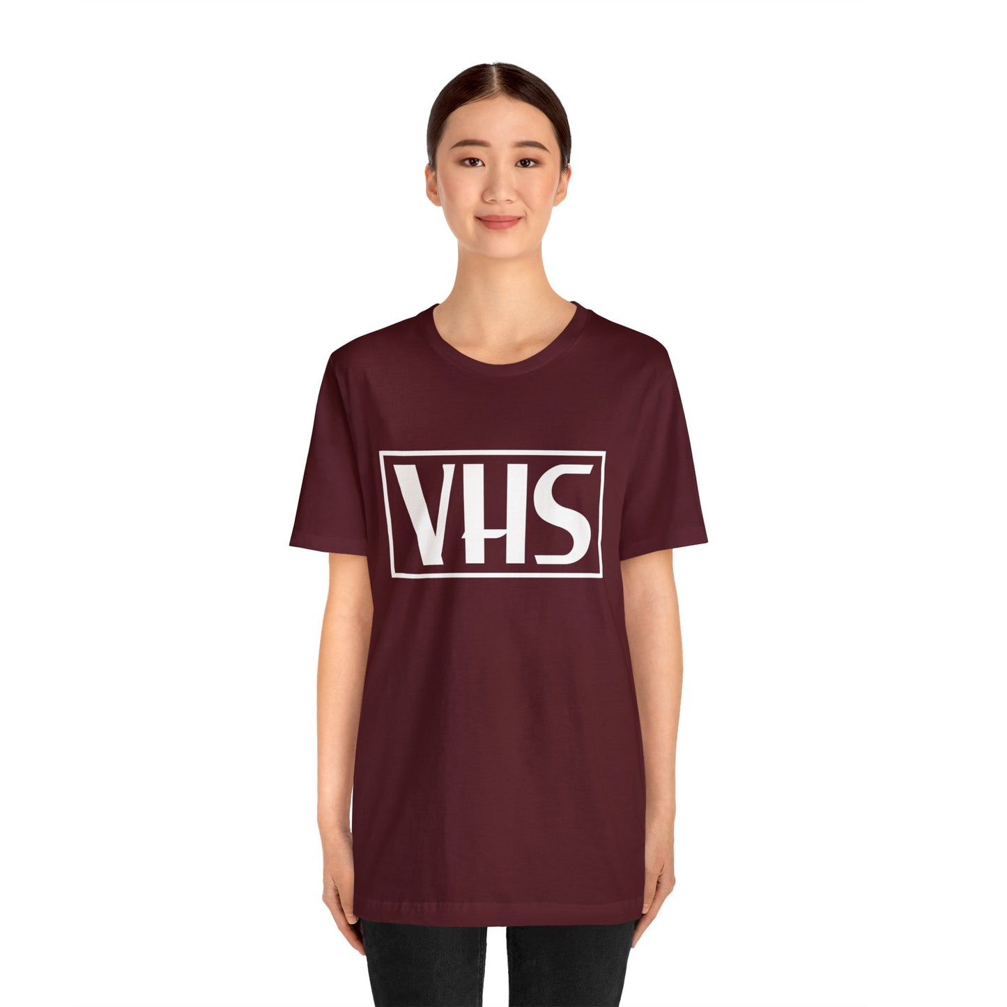 VHS Logo T-Shirt - Retro Vintage Nostalgia Classic Old School - Unisex Short Sleeve Tee