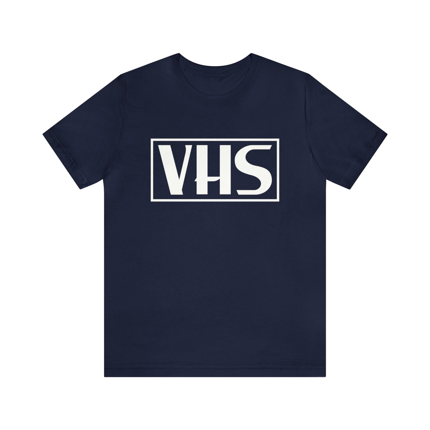 VHS Logo T-Shirt - Retro Vintage Nostalgia Classic Old School - Unisex Short Sleeve Tee