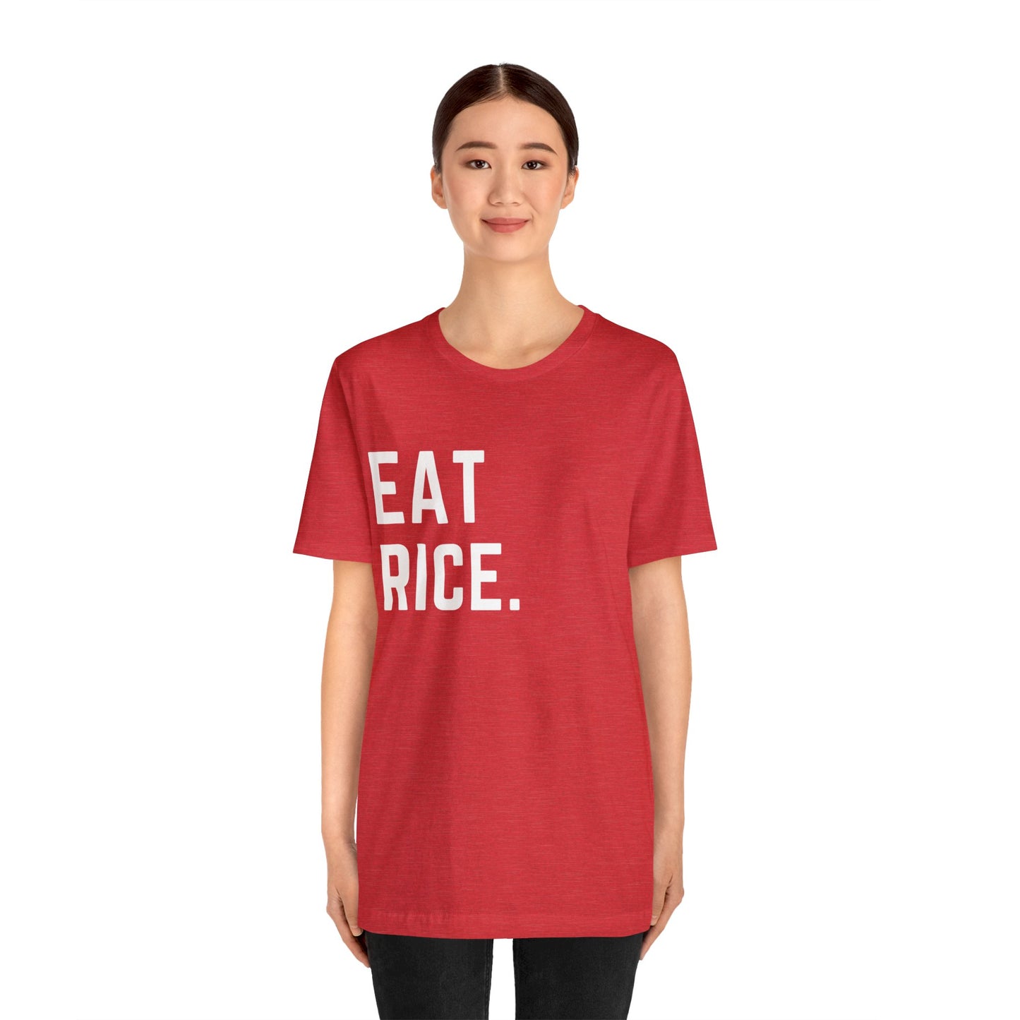 Eat Rice Meme Shirt - Vintage Retro Classic Nostalgic Japanese T-Shirt - Unisex Short Sleeve Tee