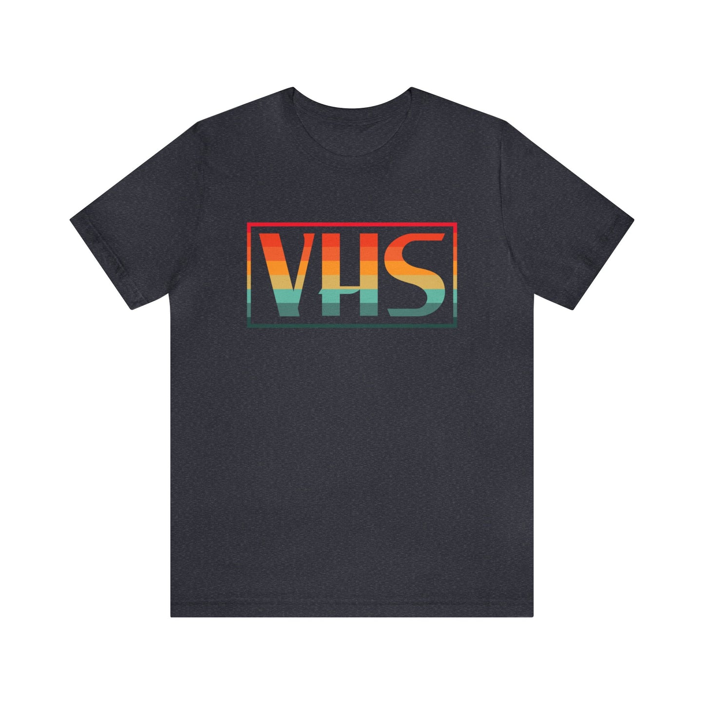 VHS Logo Retro Sunset T-Shirt - Vintage Retro Classic Nostalgic T-Shirt - Unisex Short Sleeve Tee