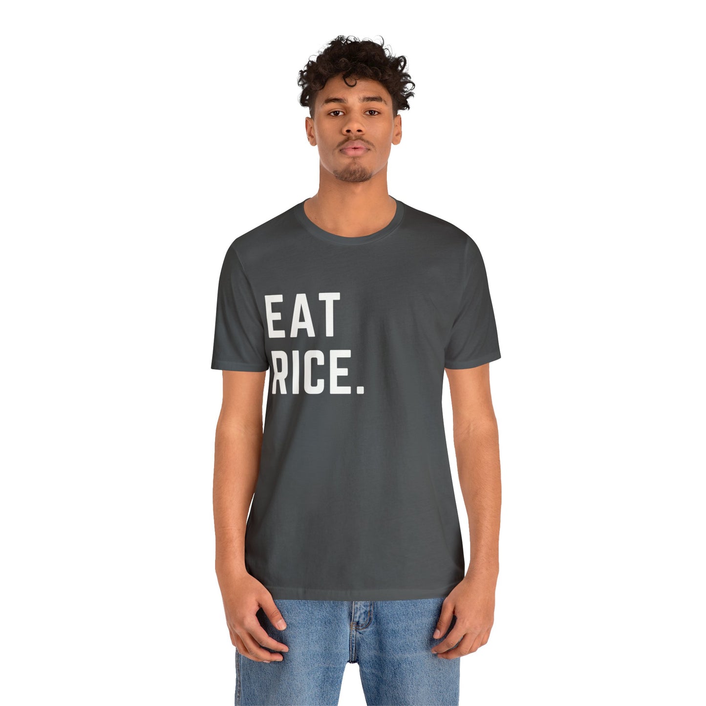 Eat Rice Meme Shirt - Vintage Retro Classic Nostalgic Japanese T-Shirt - Unisex Short Sleeve Tee