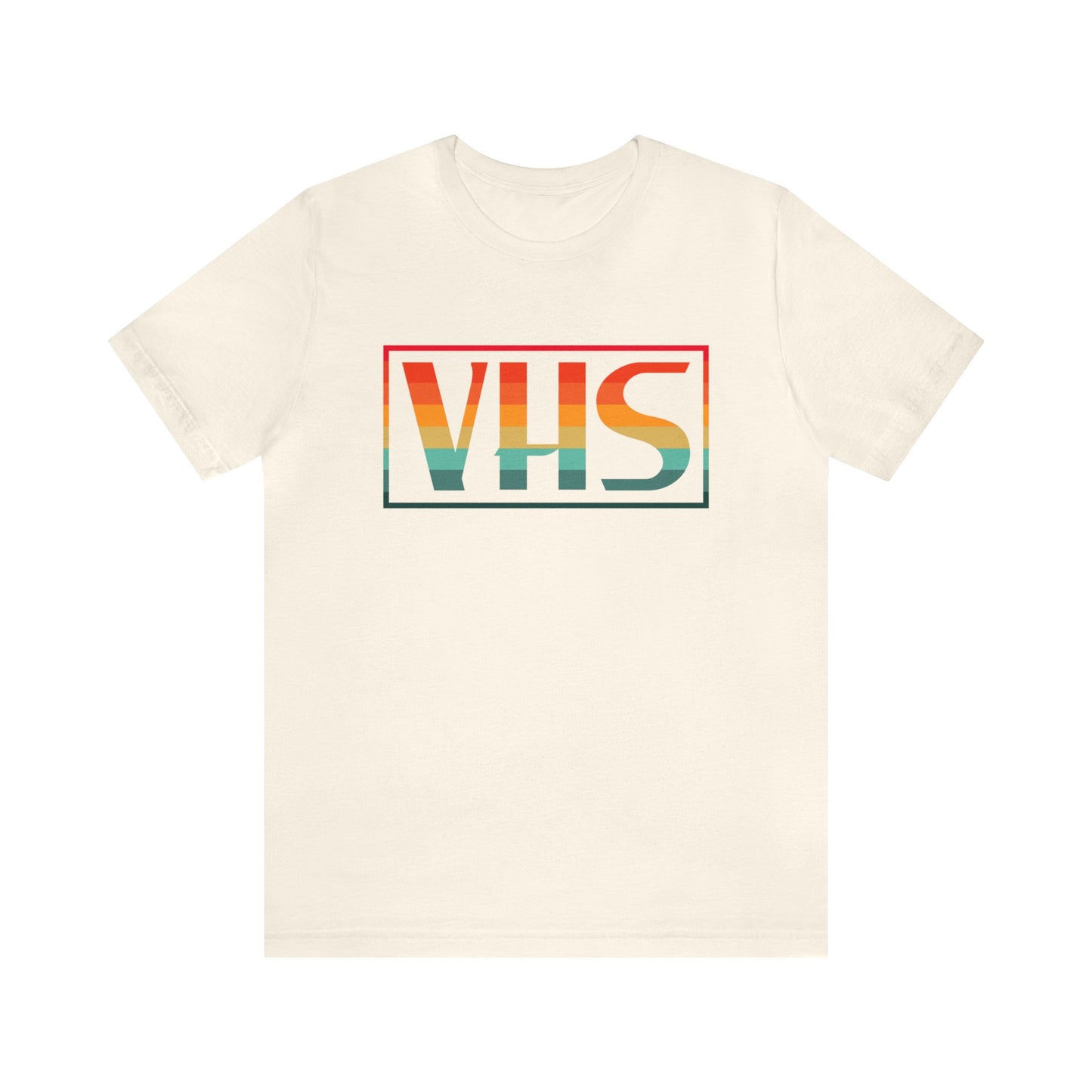 VHS Logo Retro Sunset T-Shirt - Vintage Retro Classic Nostalgic T-Shirt - Unisex Short Sleeve Tee