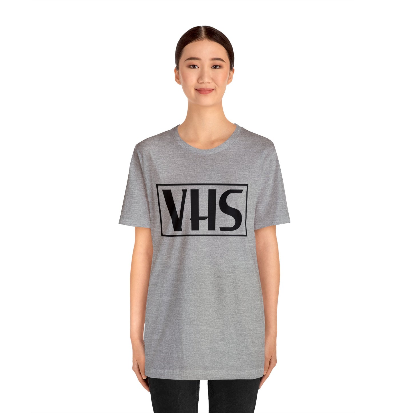 VHS Logo T-Shirt - Retro Vintage Nostalgia Classic Old School - Unisex Short Sleeve Tee