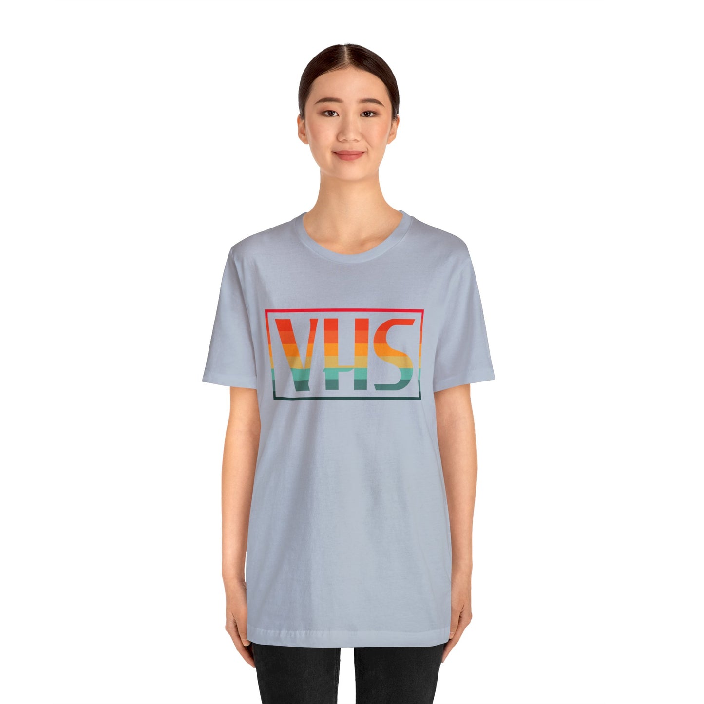 VHS Logo Retro Sunset T-Shirt - Vintage Retro Classic Nostalgic T-Shirt - Unisex Short Sleeve Tee