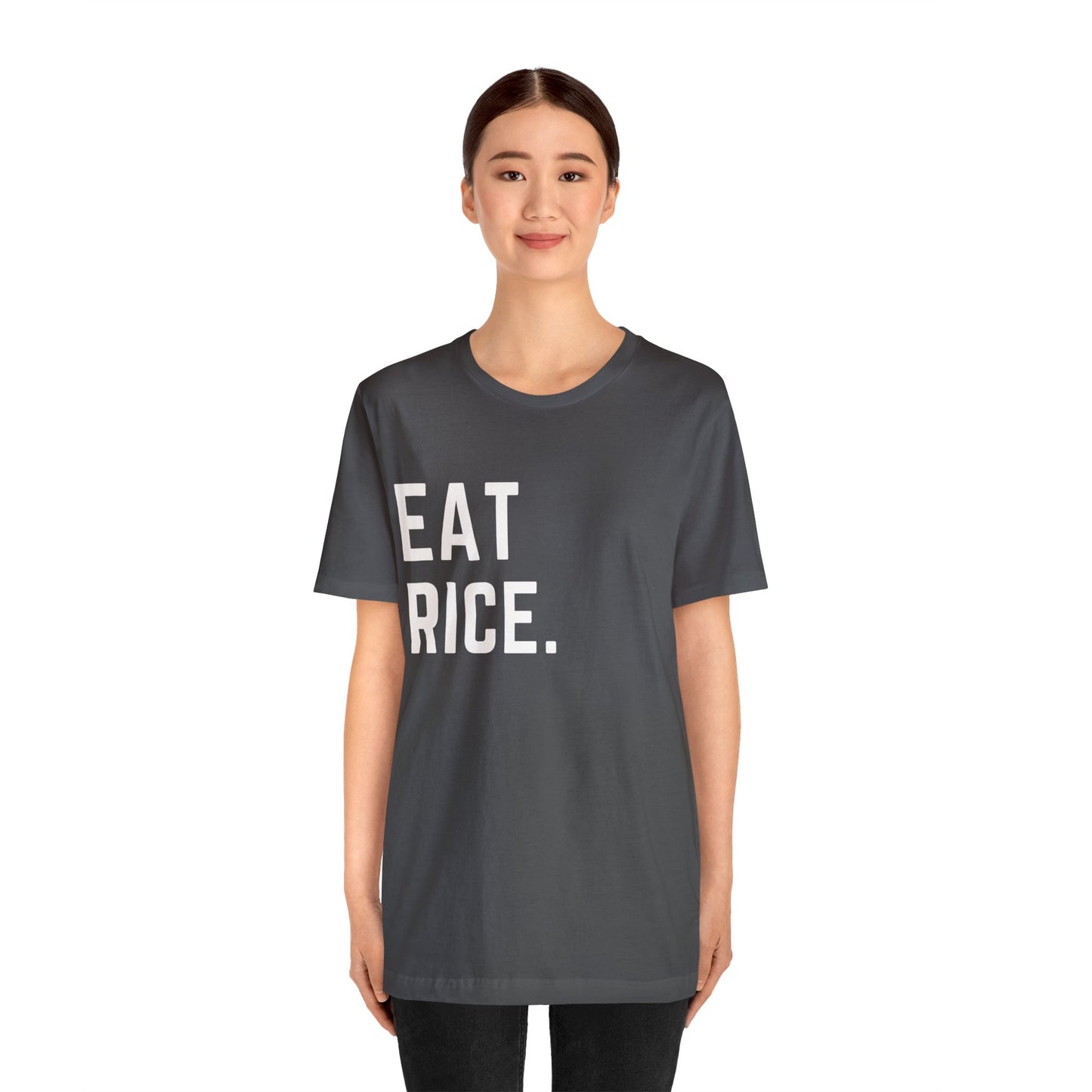 Eat Rice Meme Shirt - Vintage Retro Classic Nostalgic Japanese T-Shirt - Unisex Short Sleeve Tee