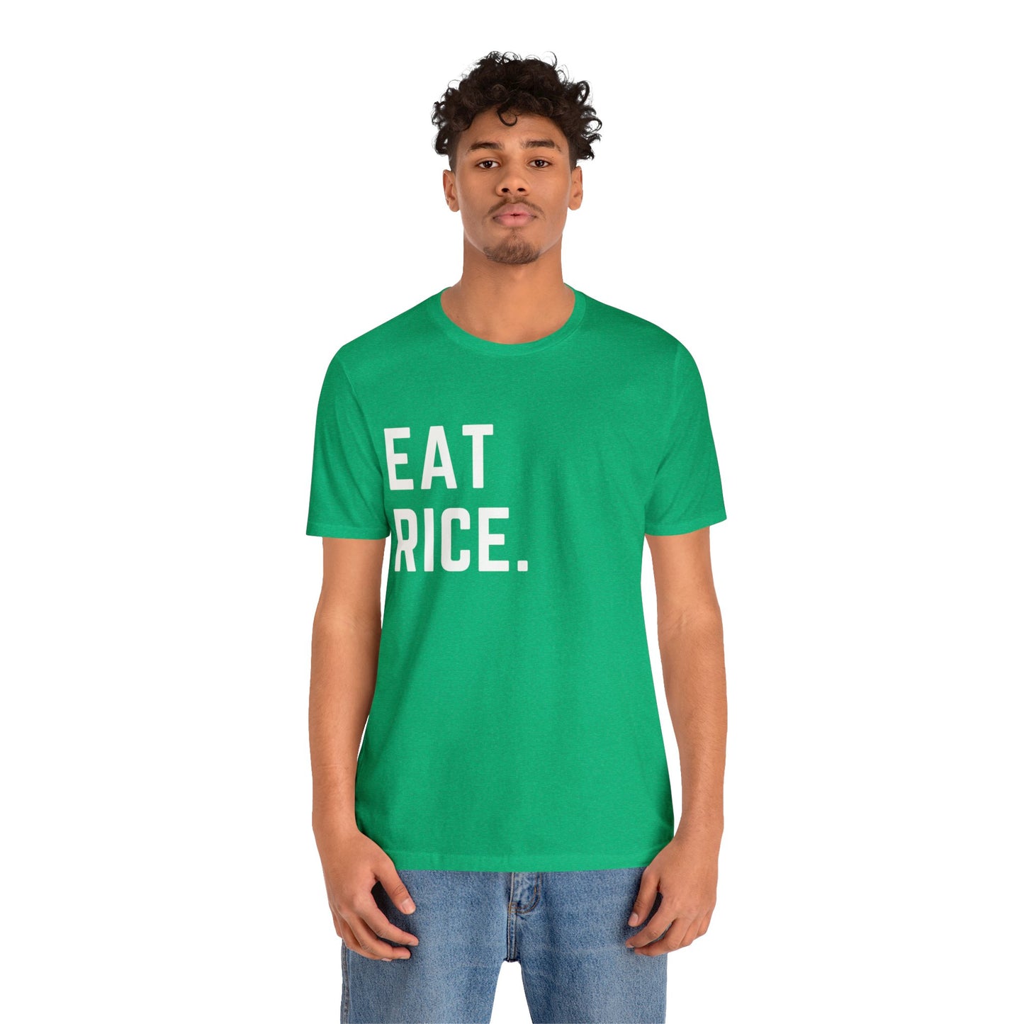 Eat Rice Meme Shirt - Vintage Retro Classic Nostalgic Japanese T-Shirt - Unisex Short Sleeve Tee