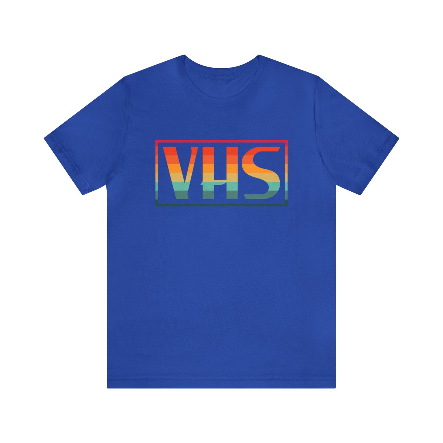 VHS Logo Retro Sunset T-Shirt - Vintage Retro Classic Nostalgic T-Shirt - Unisex Short Sleeve Tee