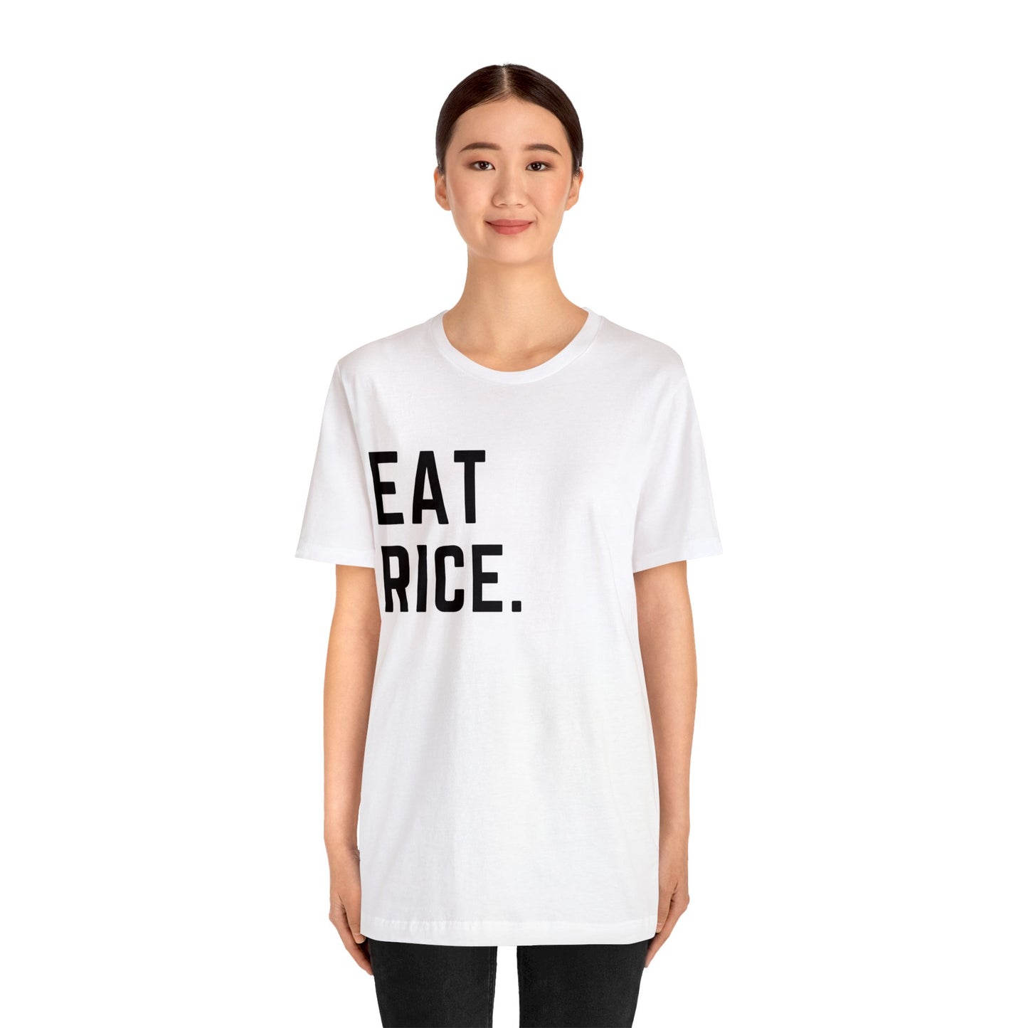 Eat Rice Meme Shirt - Vintage Retro Classic Nostalgic Japanese T-Shirt - Unisex Short Sleeve Tee