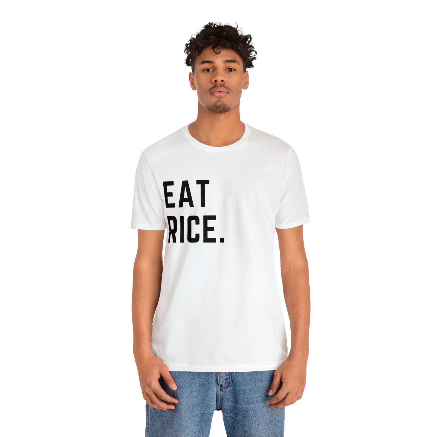 Eat Rice Meme Shirt - Vintage Retro Classic Nostalgic Japanese T-Shirt - Unisex Short Sleeve Tee