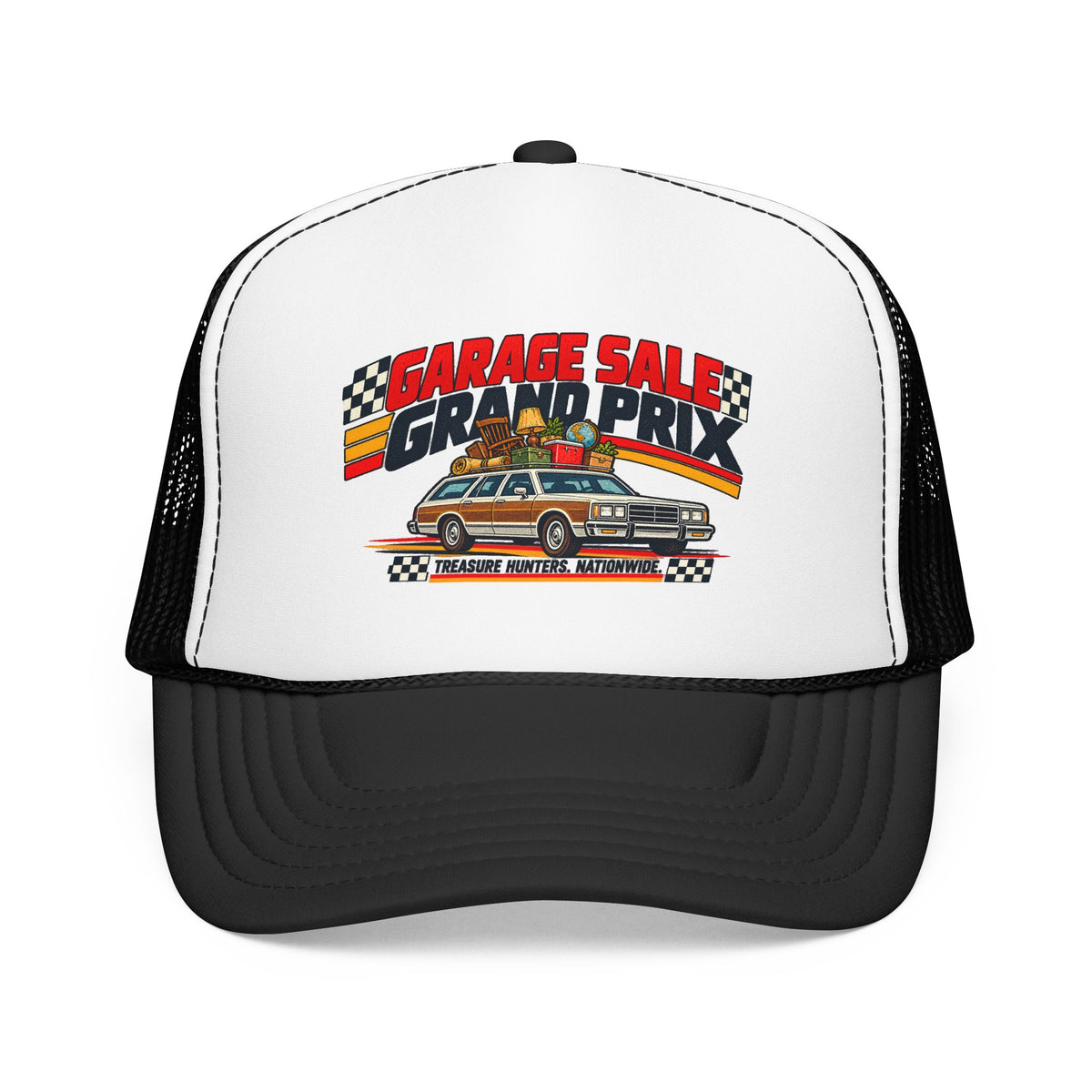 Garage Sale Grand Prix Trucker Hat | Vintage Station Wagon Cap