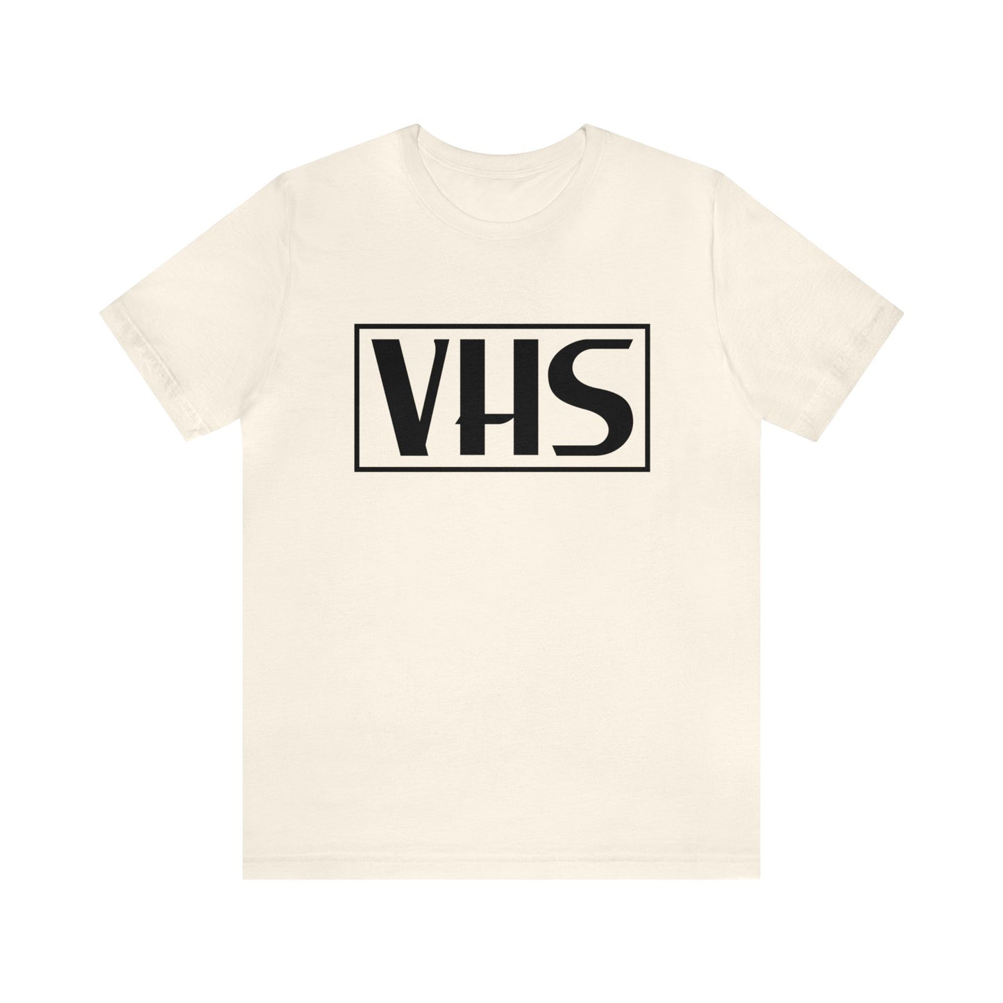 VHS Logo T-Shirt - Retro Vintage Nostalgia Classic Old School - Unisex Short Sleeve Tee