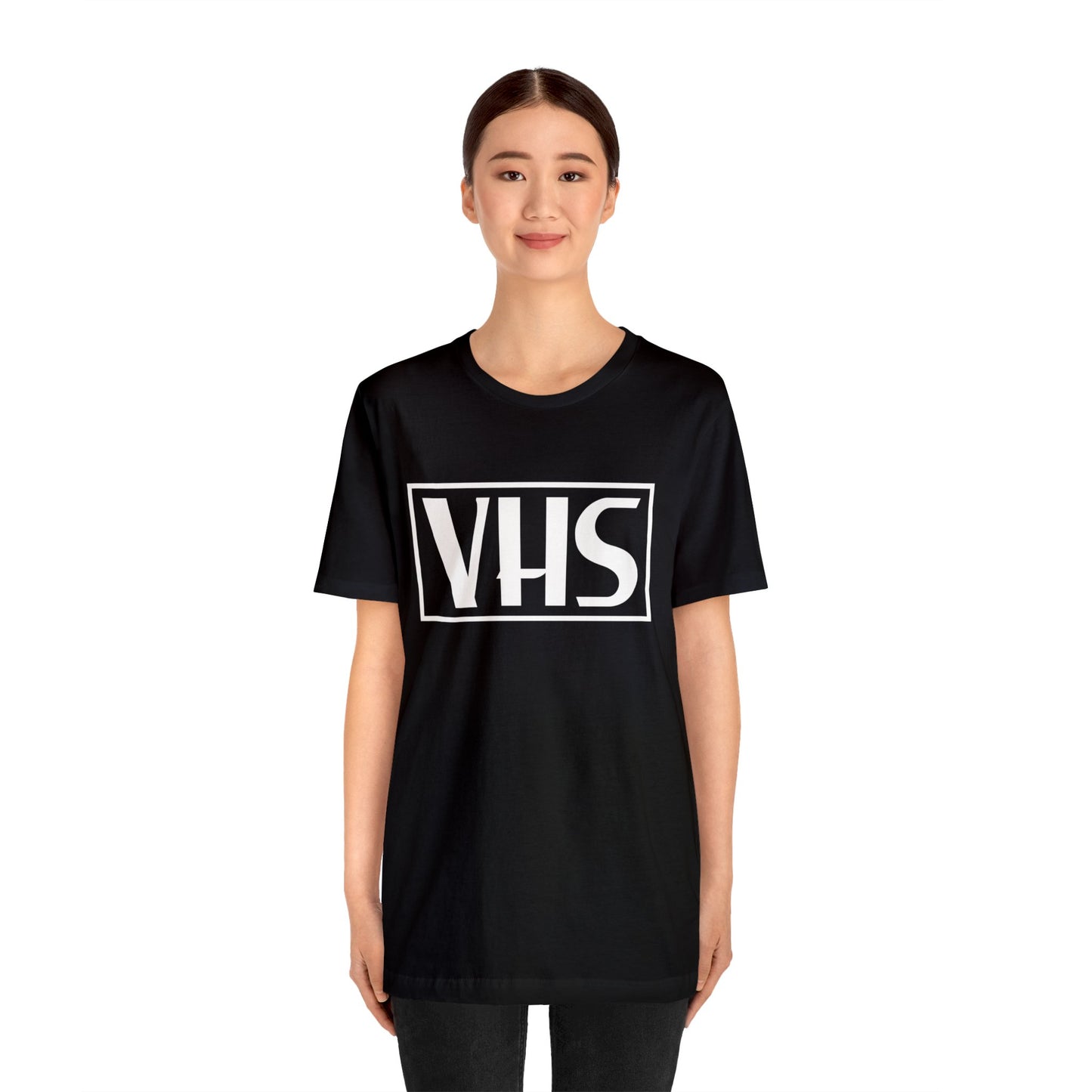 VHS Logo T-Shirt - Retro Vintage Nostalgia Classic Old School - Unisex Short Sleeve Tee