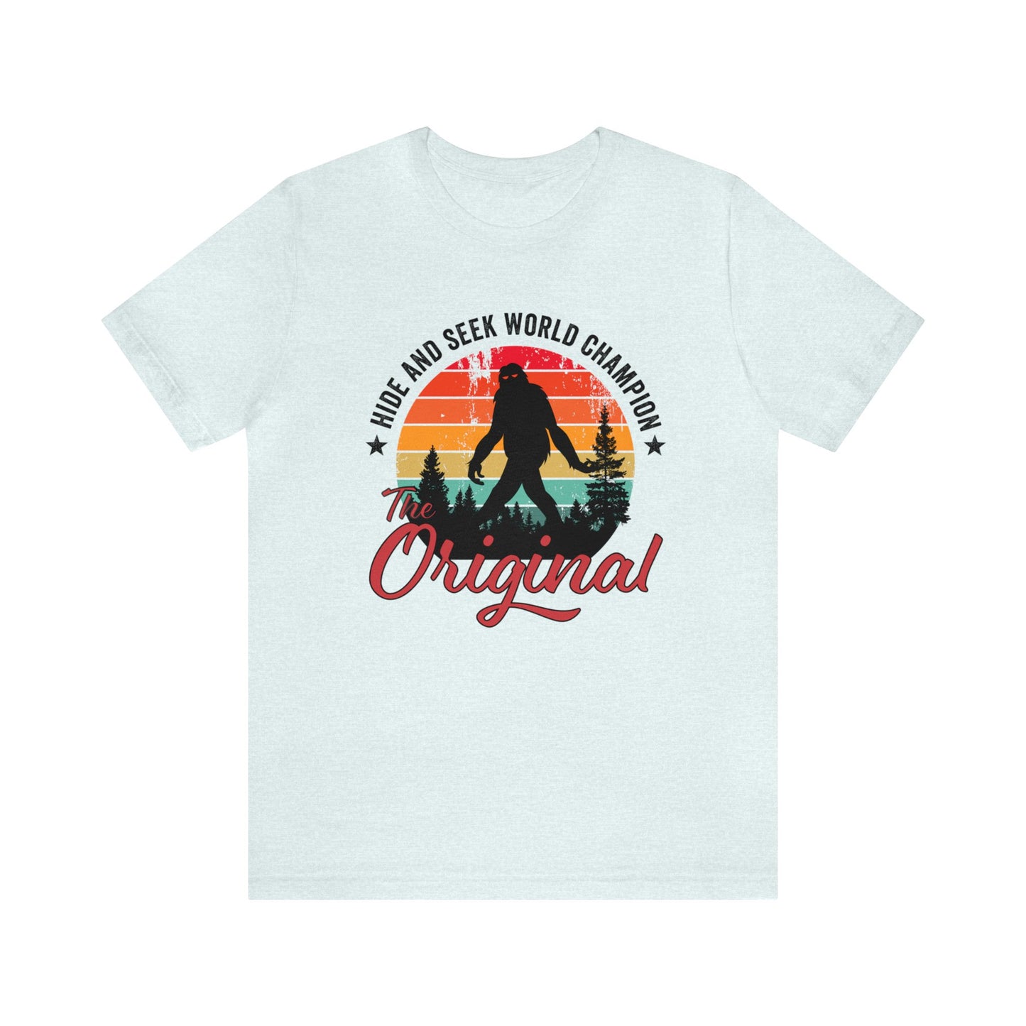 Bigfoot "The Original" Hide and Seek World Champion - Vintage T-Shirt - Unisex Short Sleeve Tee