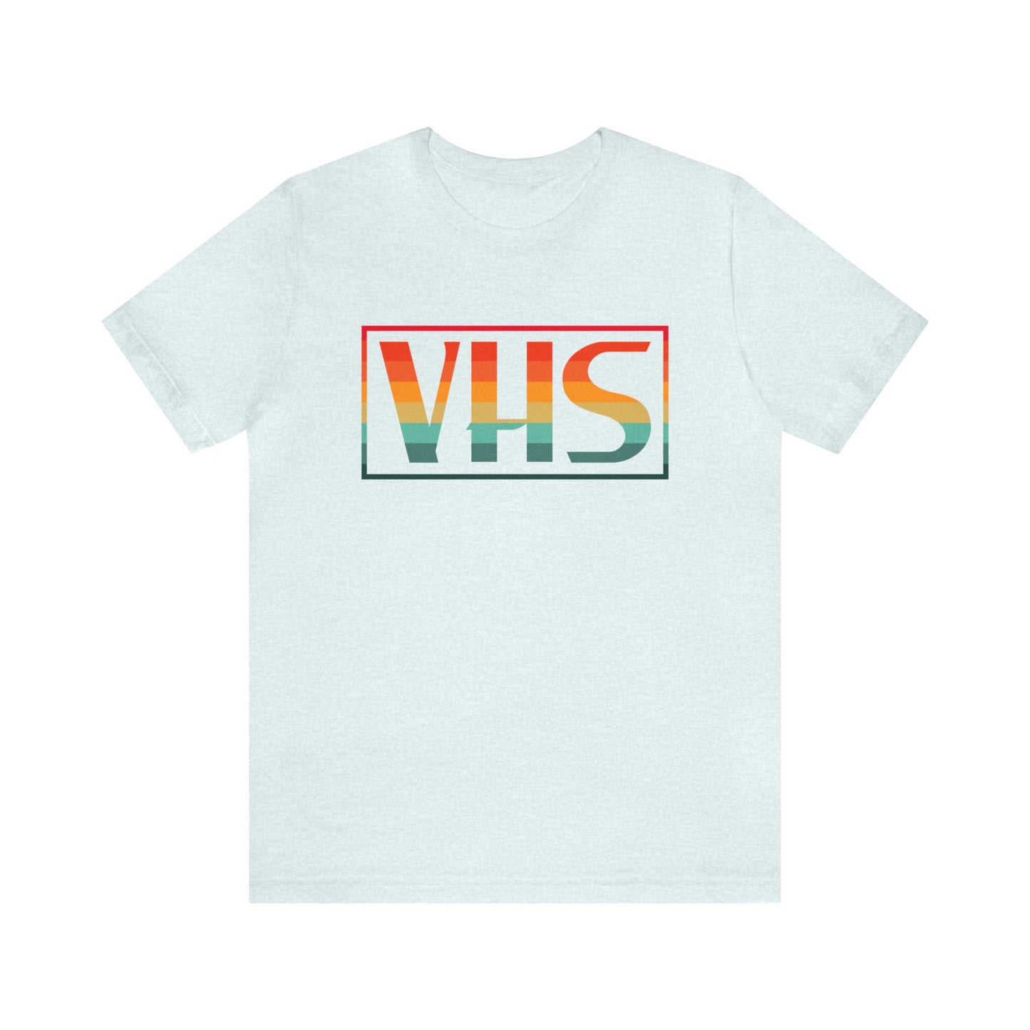 VHS Logo Retro Sunset T-Shirt - Vintage Retro Classic Nostalgic T-Shirt - Unisex Short Sleeve Tee