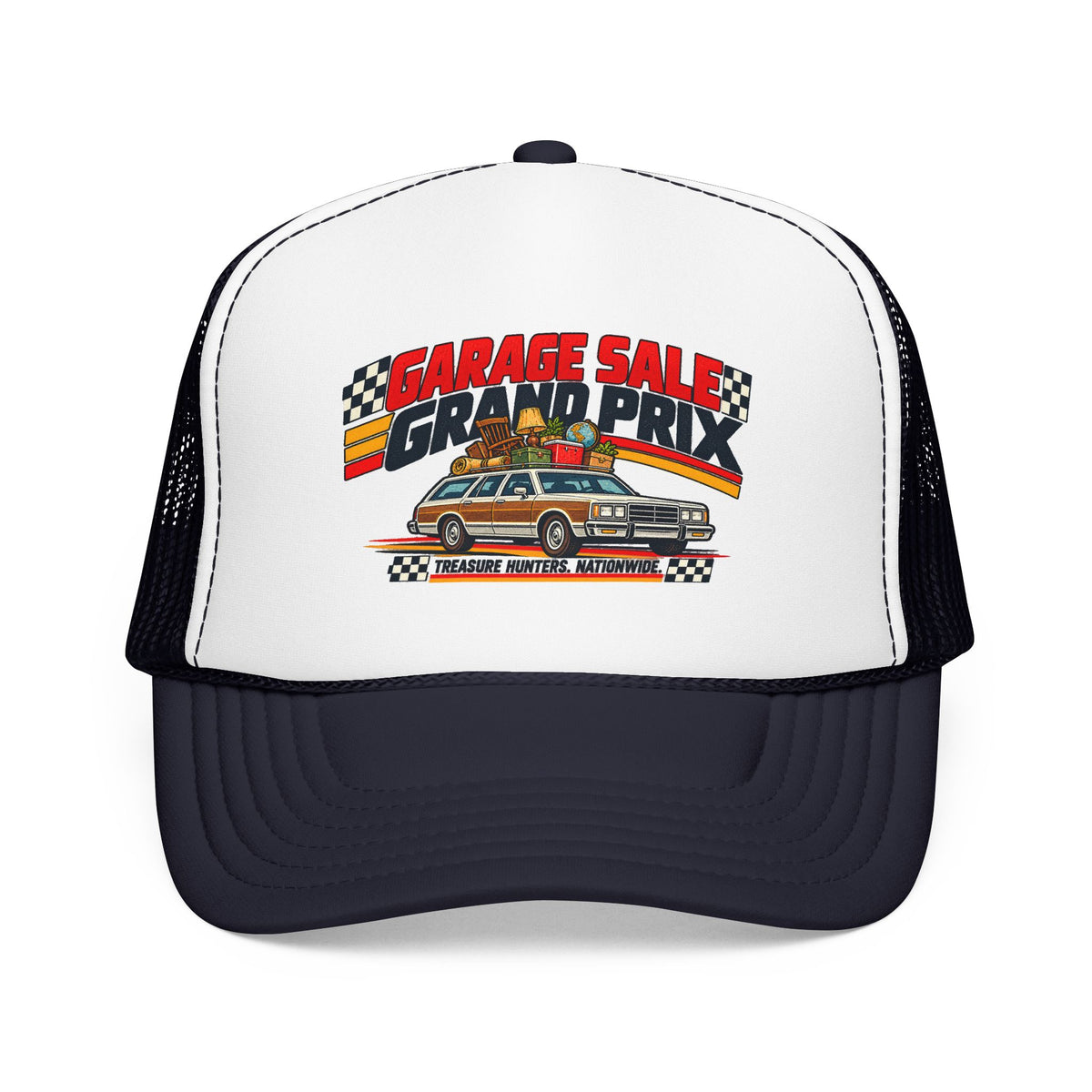 Garage Sale Grand Prix Trucker Hat | Vintage Station Wagon Cap