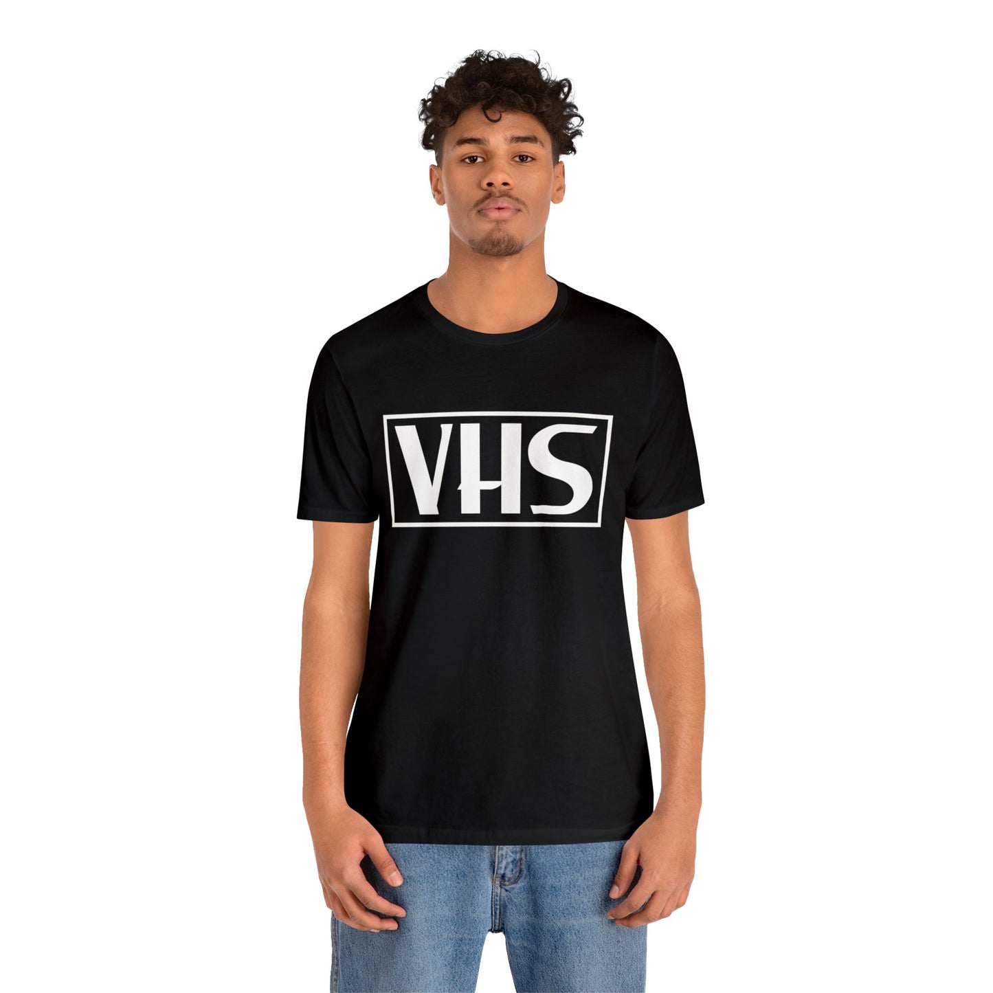 VHS Logo T-Shirt - Retro Vintage Nostalgia Classic Old School - Unisex Short Sleeve Tee