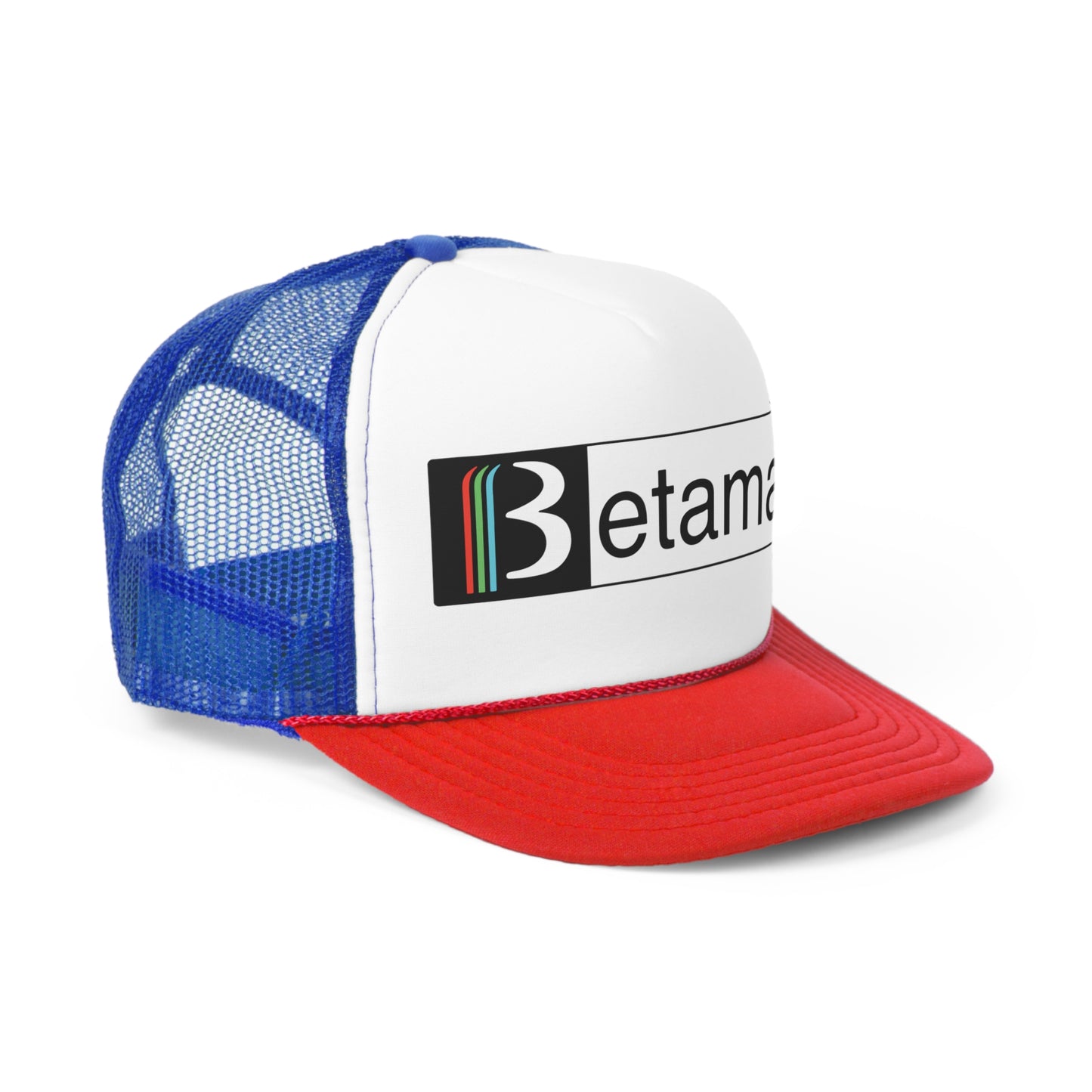 Betamax Trucker Hat - Vintage Colors, Retro, Old School, Nostalgic, Adjustable Snap Back Cap