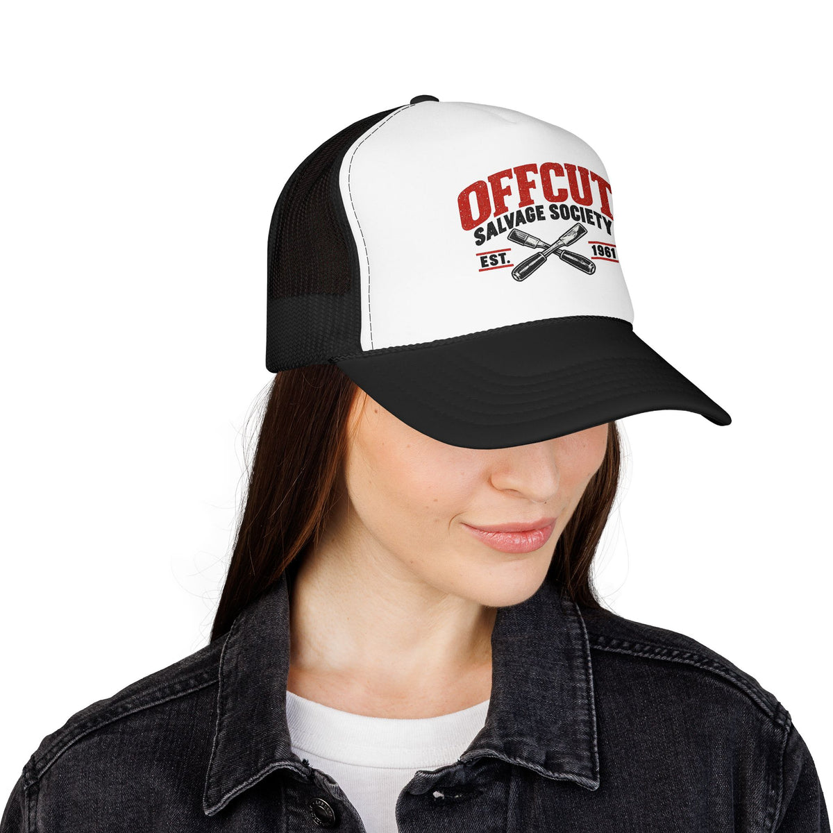 Offcut Salvage Society Vintage Woodworker Trucker Hat