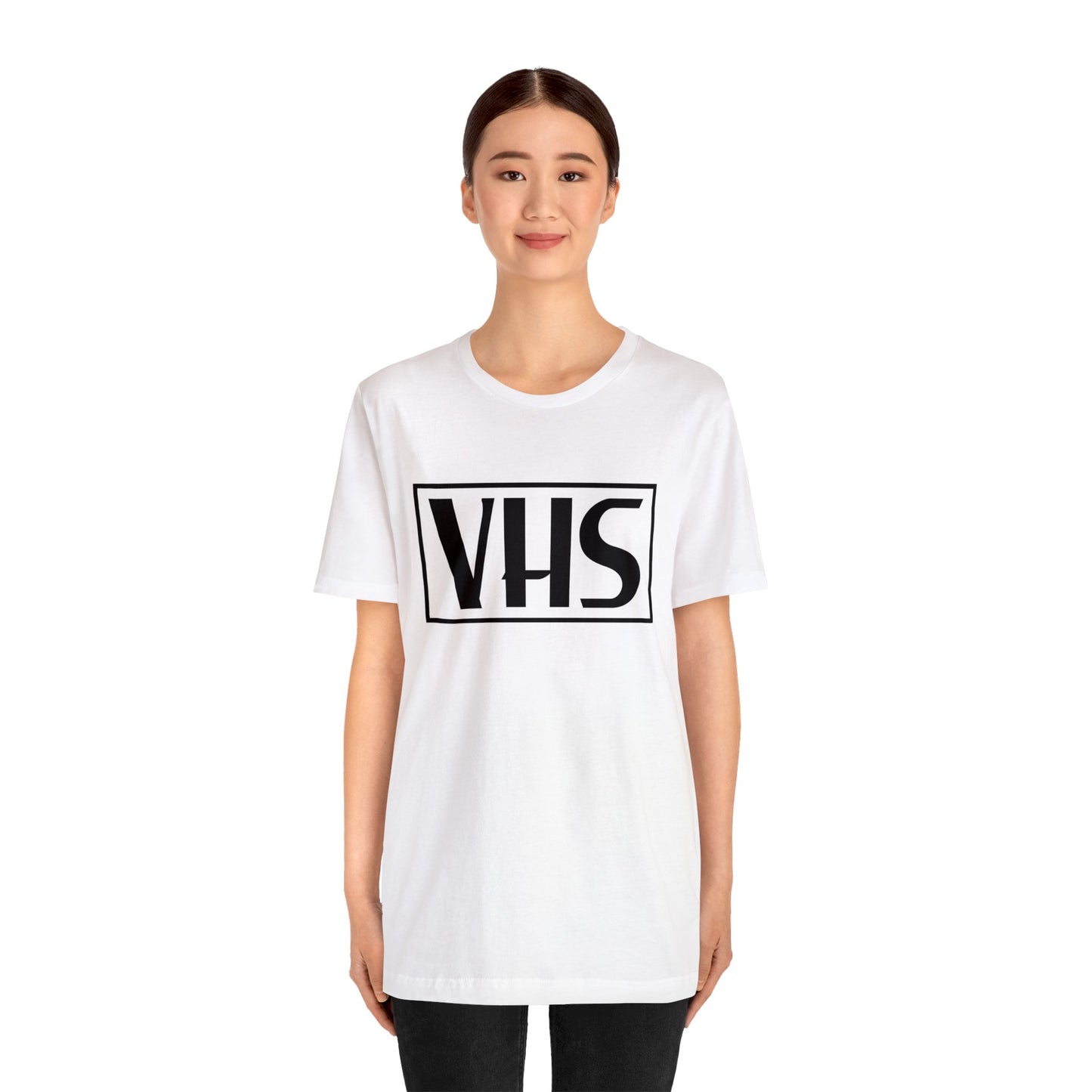 VHS Logo T-Shirt - Retro Vintage Nostalgia Classic Old School - Unisex Short Sleeve Tee