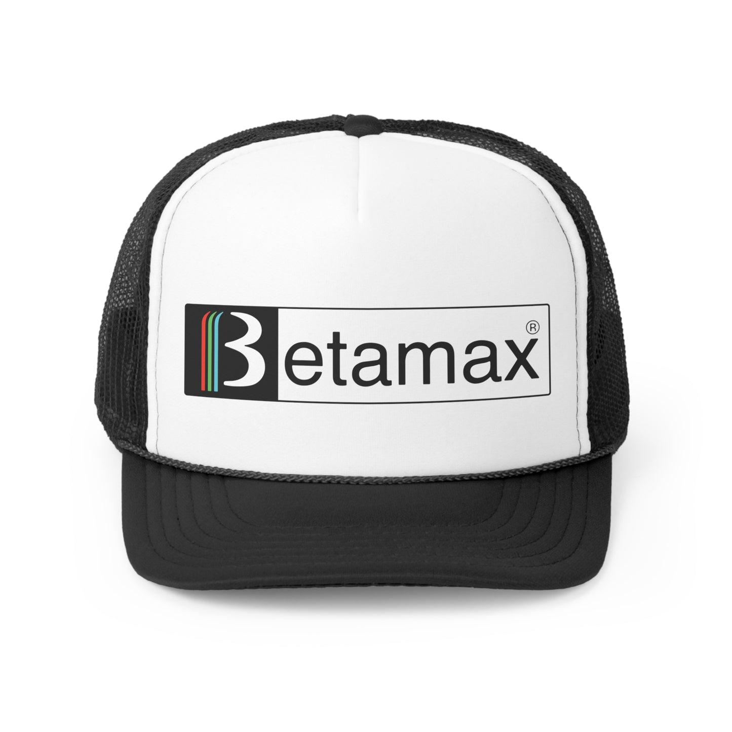 Betamax Trucker Hat - Vintage Colors, Retro, Old School, Nostalgic, Adjustable Snap Back Cap