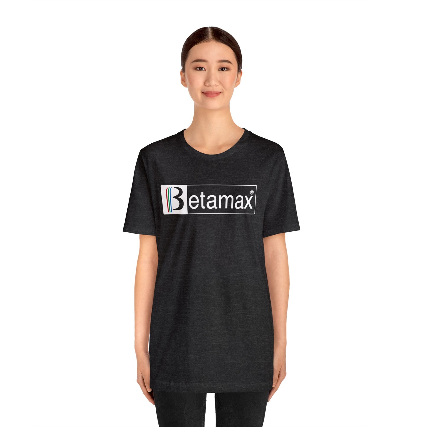 Betamax Logo T-Shirt - Retro Vintage Nostalgia Classic Old School - Unisex Short Sleeve Tee