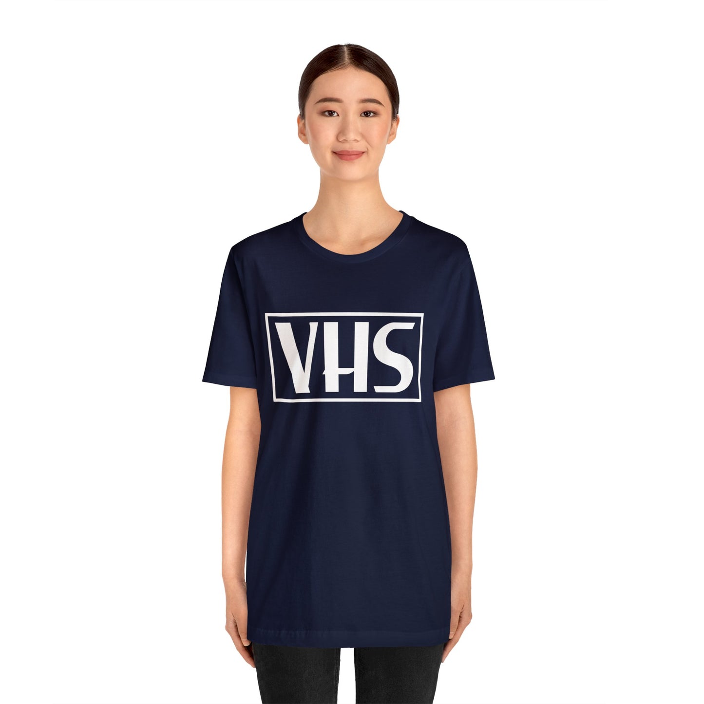 VHS Logo T-Shirt - Retro Vintage Nostalgia Classic Old School - Unisex Short Sleeve Tee