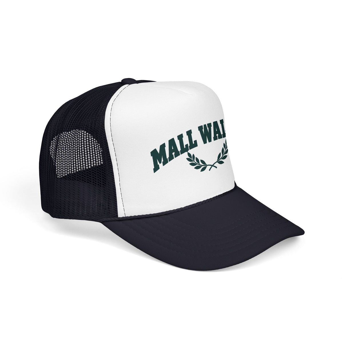 Mall Walker Laurel Crest Trucker Hat — Printed Snapback