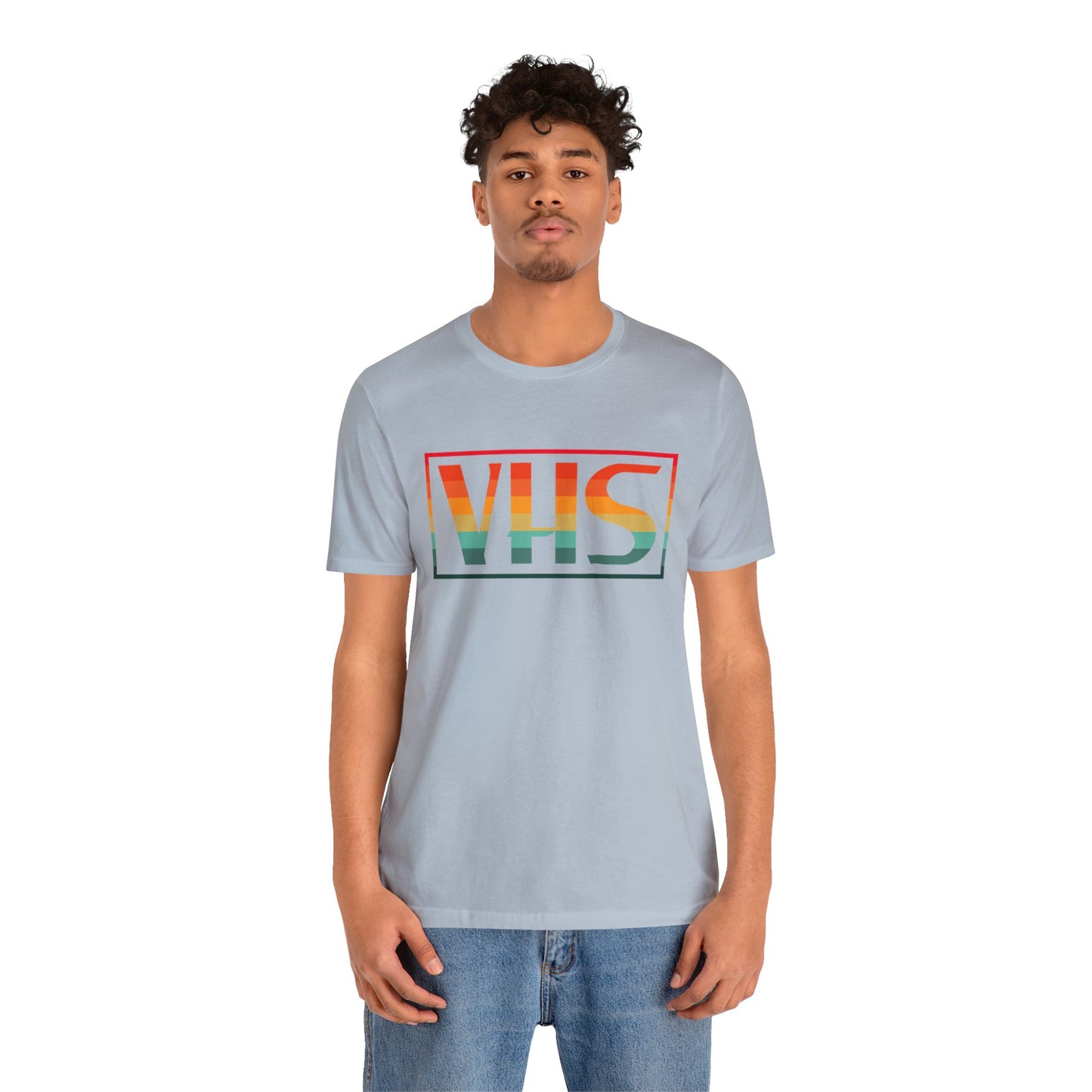 VHS Logo Retro Sunset T-Shirt - Vintage Retro Classic Nostalgic T-Shirt - Unisex Short Sleeve Tee