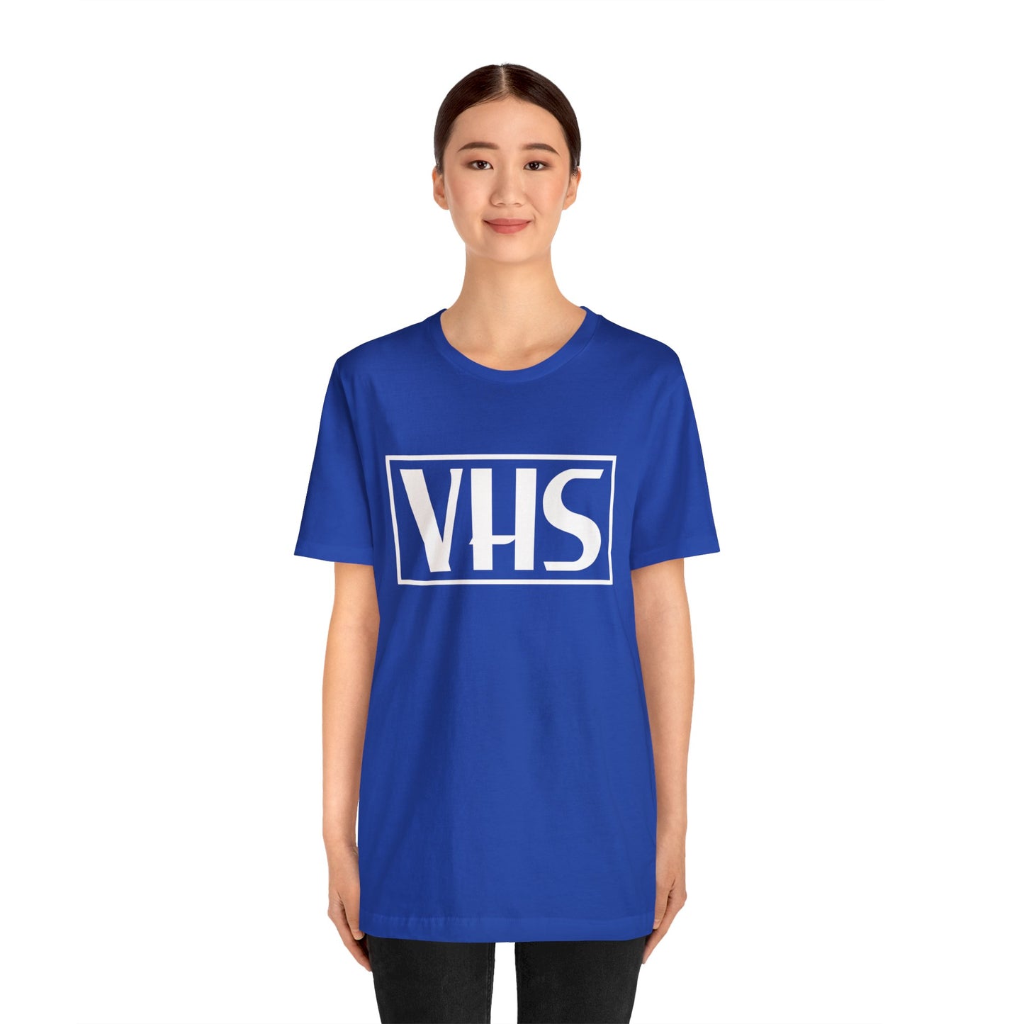 VHS Logo T-Shirt - Retro Vintage Nostalgia Classic Old School - Unisex Short Sleeve Tee